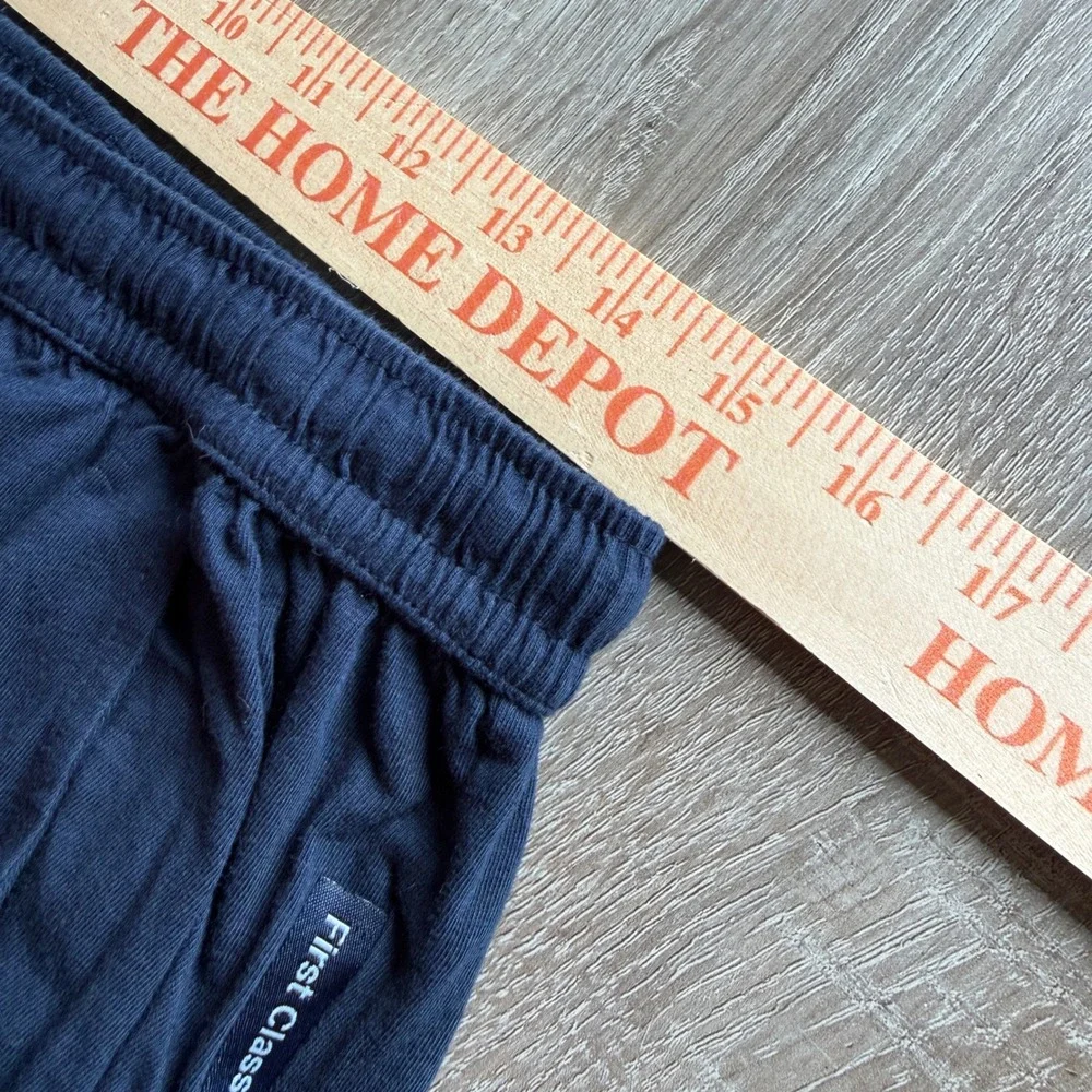 Lufthansa First Class van Laack Navy Blue Lounge Pajama Pants Mens Large L